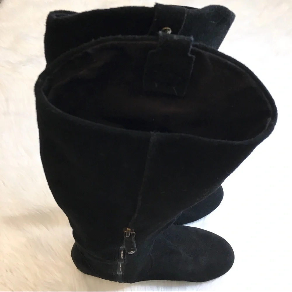 Reef | Arabian Braid Black SuedeTall Boots
